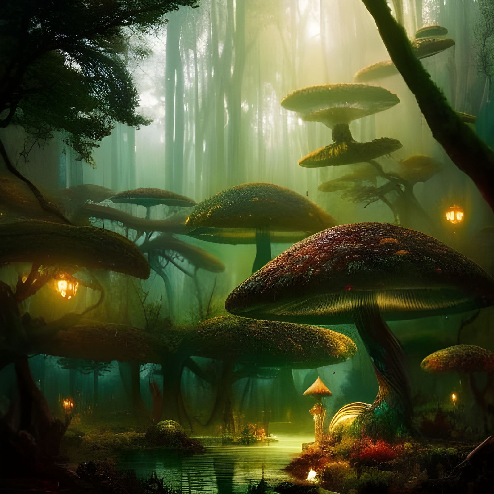 Mushroom Forest  by @GriffinLake