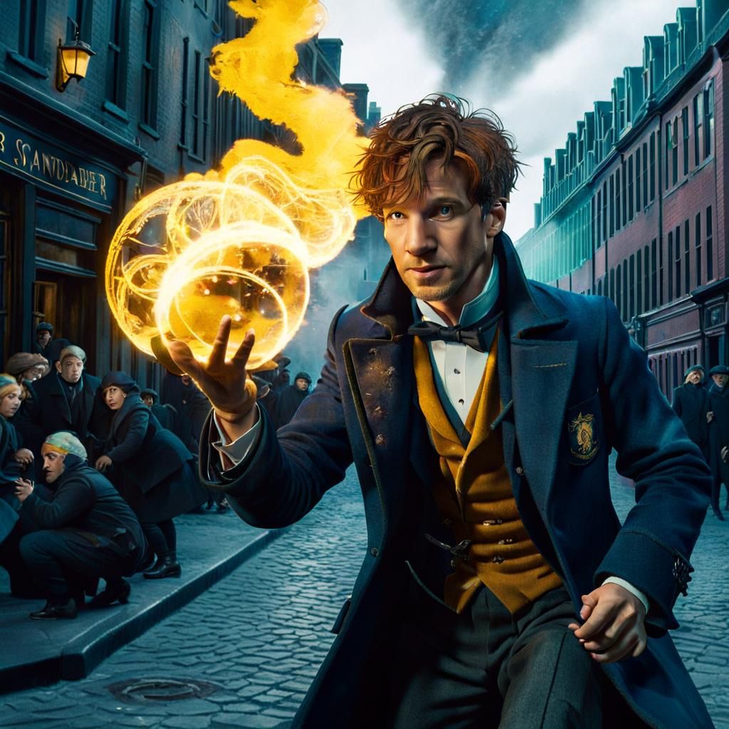 Newt Scamander Fireball AI Generated Artwork NightCafe Creator