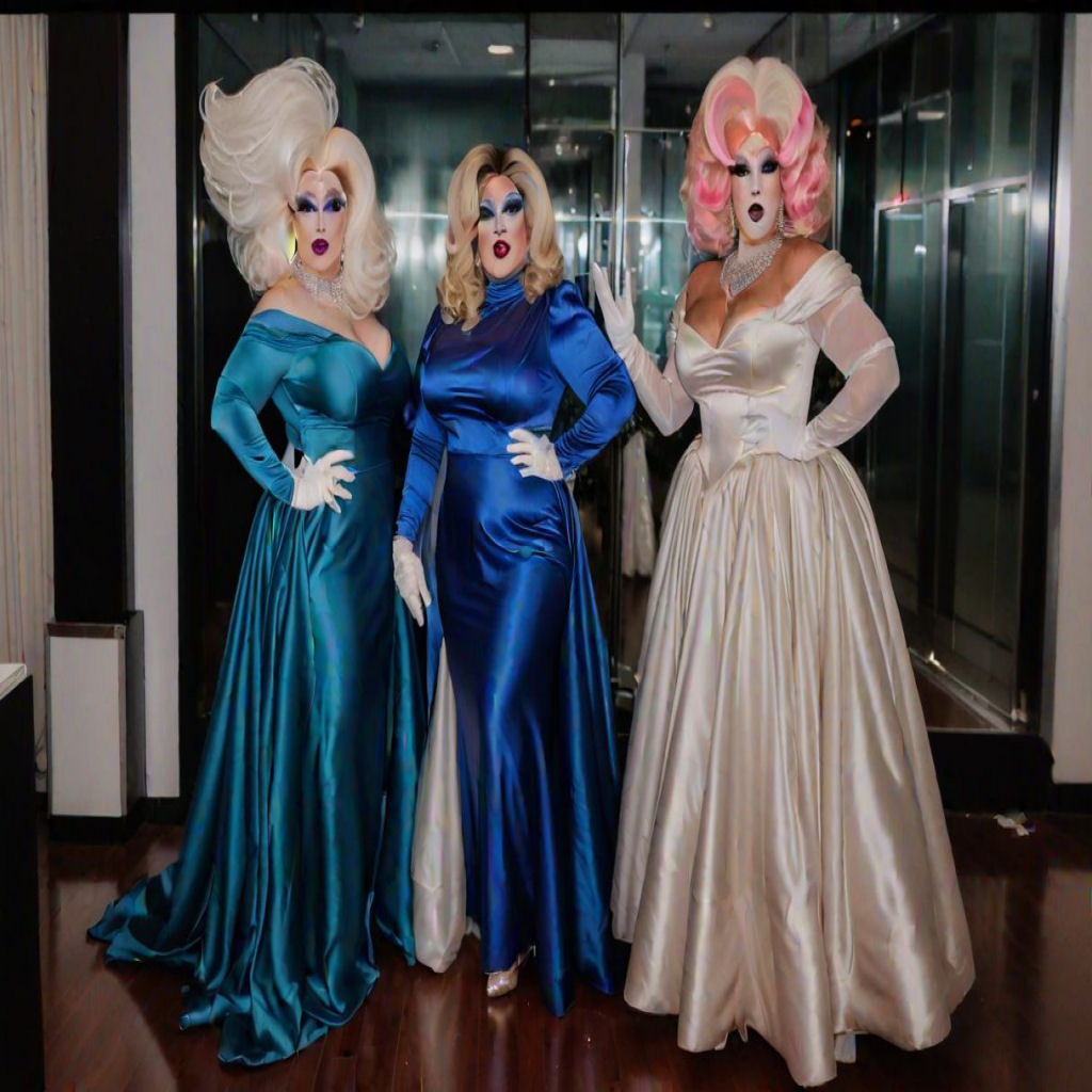 Drag Queen Ice Hockey Supporters for Toronto Maple Leafs at Scotiabank Arena