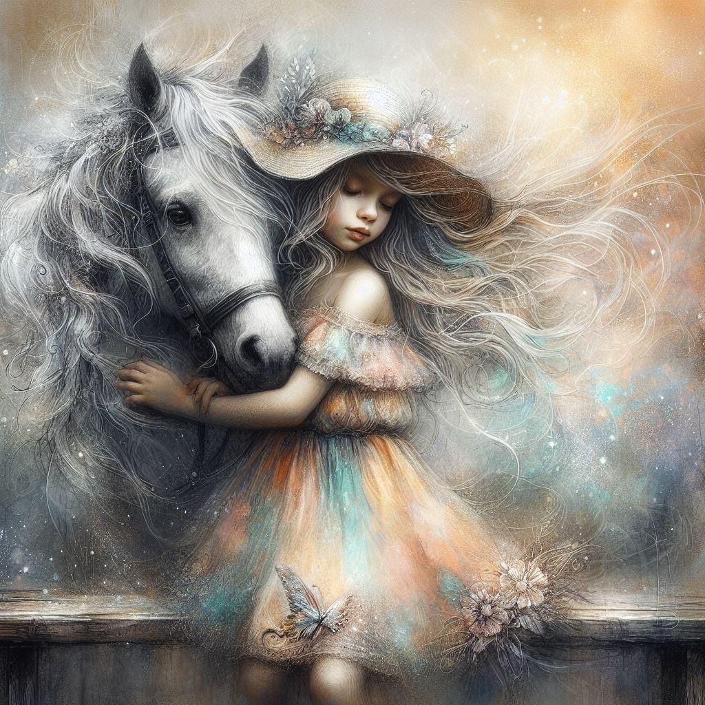 A girl and her horse
