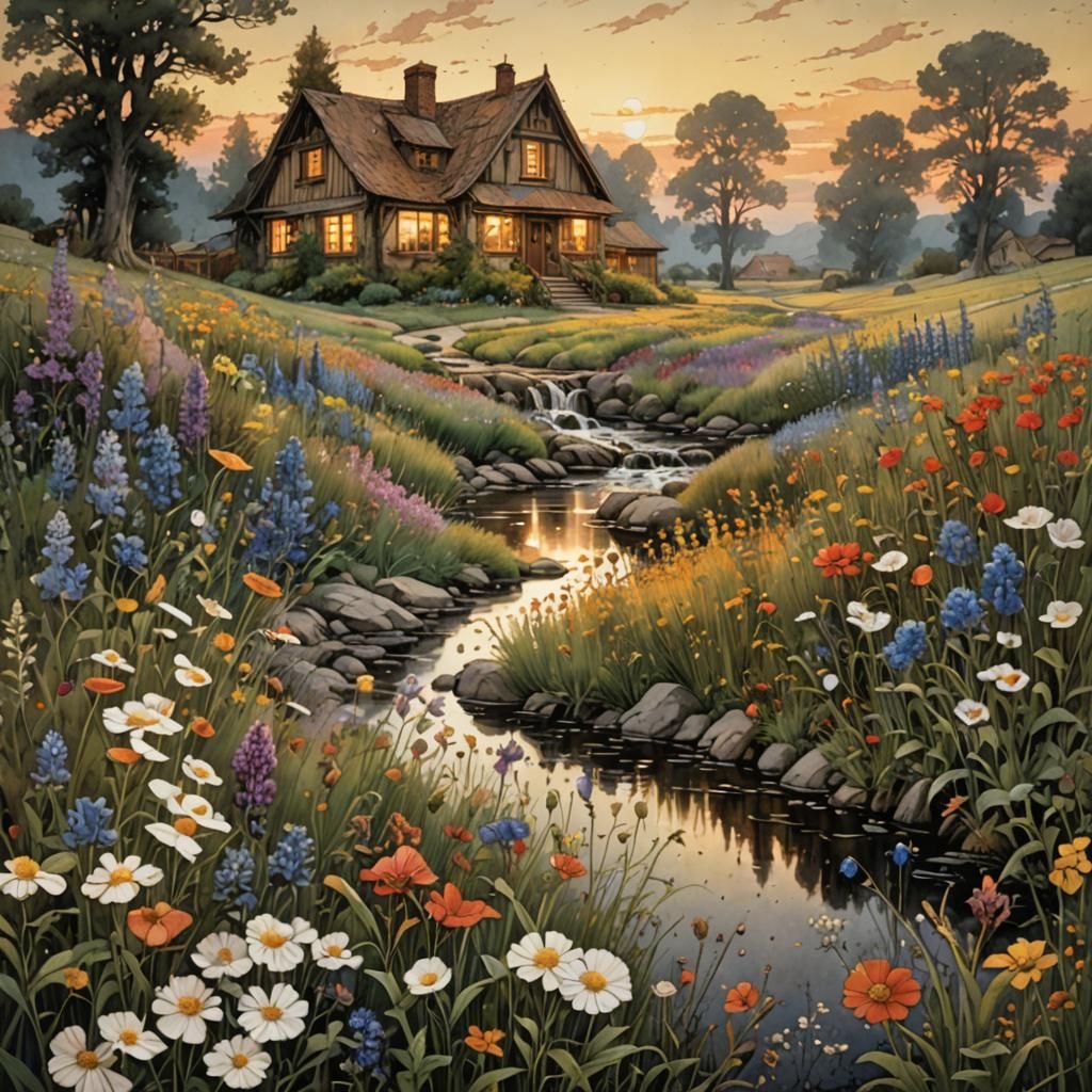 Field of country wildflowers   by @jlsKenzy 