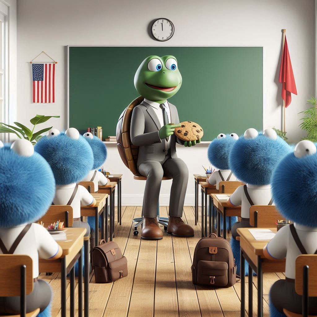 New teacher in town 🐢🍪