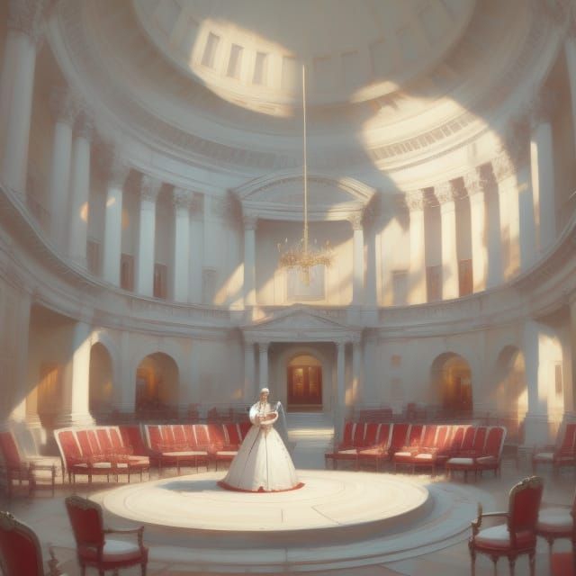 Mysterious Hero in Ancient Roman Garb