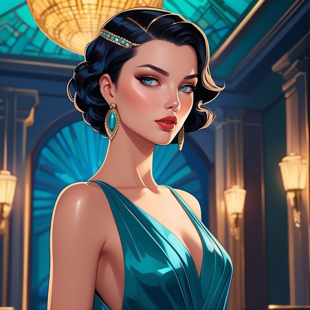 Roaring 20s Anime Character