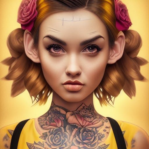 Stunning Woman in a Bright, Cinematic World