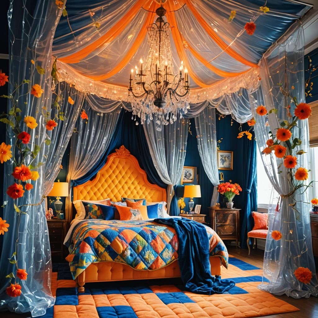 Luxurious Plaid Paradise in Vibrant Colors, Captured in Prof...