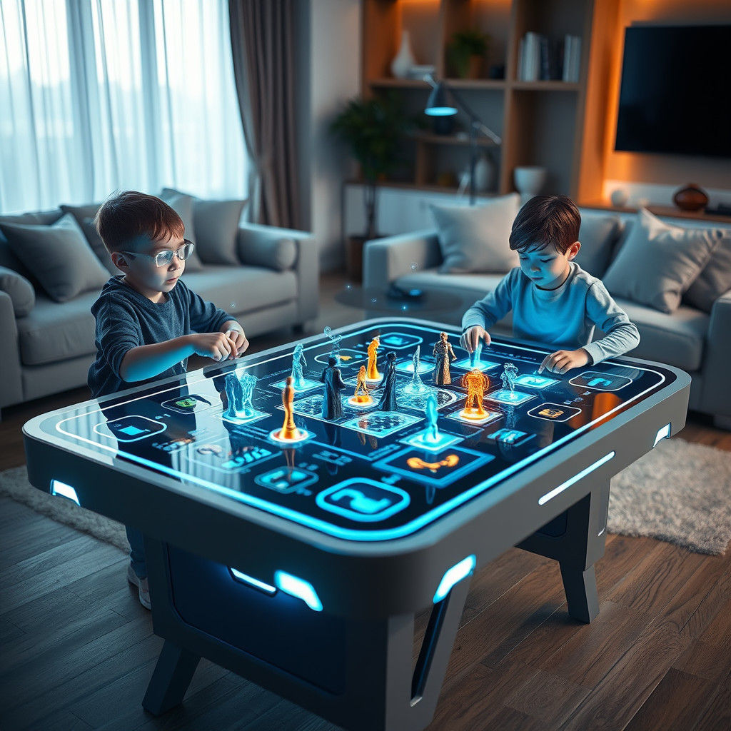 Holographic game board   by @October Rain