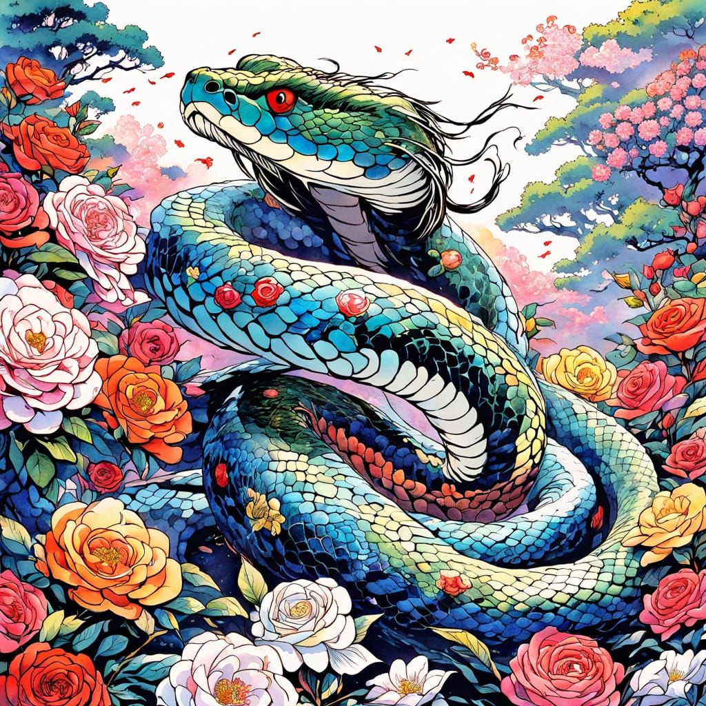 Year of the snake  by @Plats