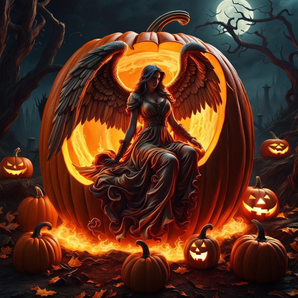Angel-pumpkin   by @MSmith 