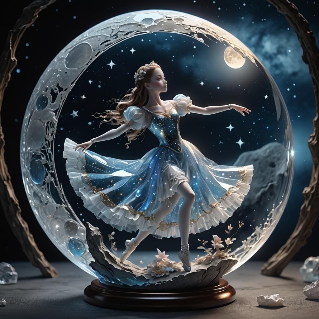 dancing on the moon  by @Vlana