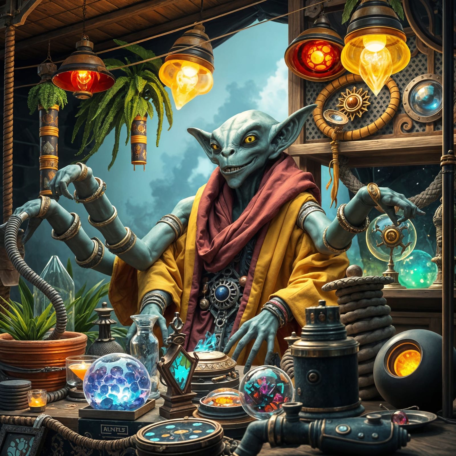 Alien Merchant   by @Maarten