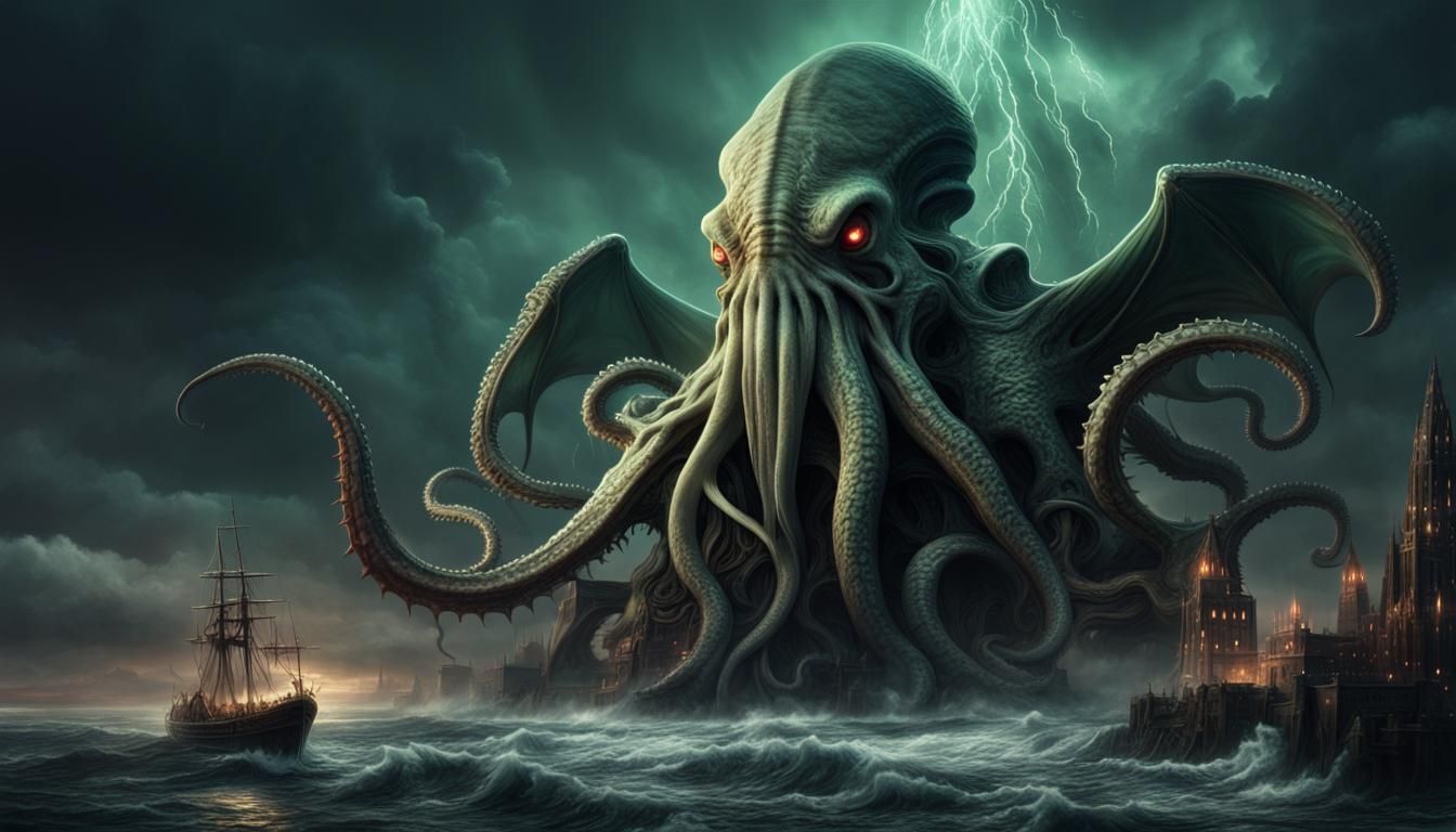 Cthulhu - AI Generated Artwork - NightCafe Creator