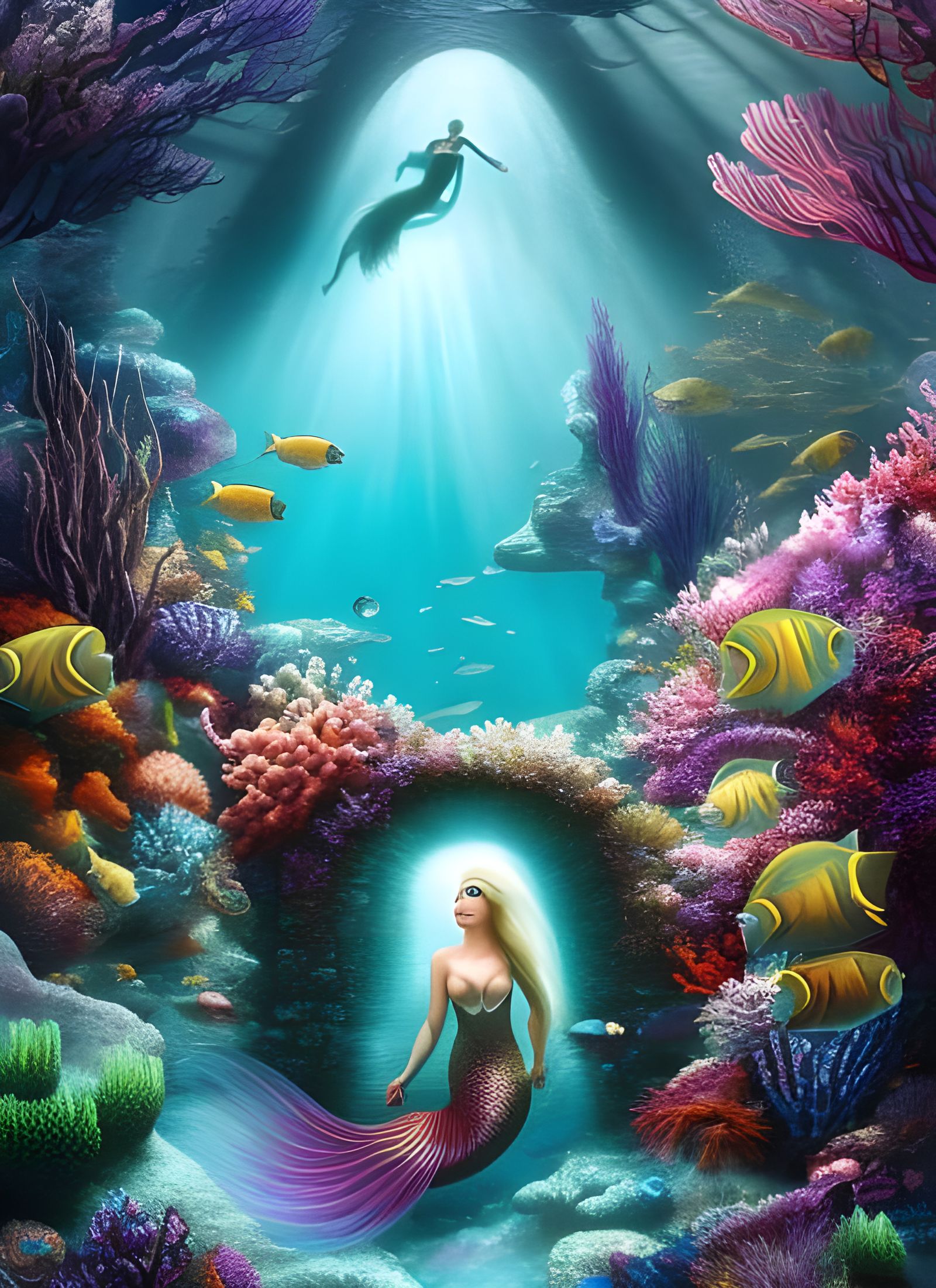 Mermaid - AI Generated Artwork - NightCafe Creator