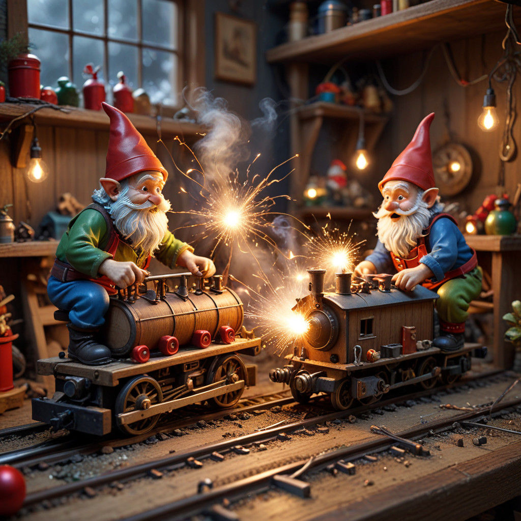 Mayhem in Santa's Workshop  by @Twiddle