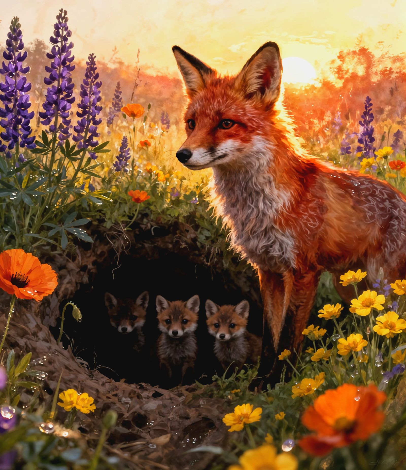 Wildflower Family  by @Glitch Meeple