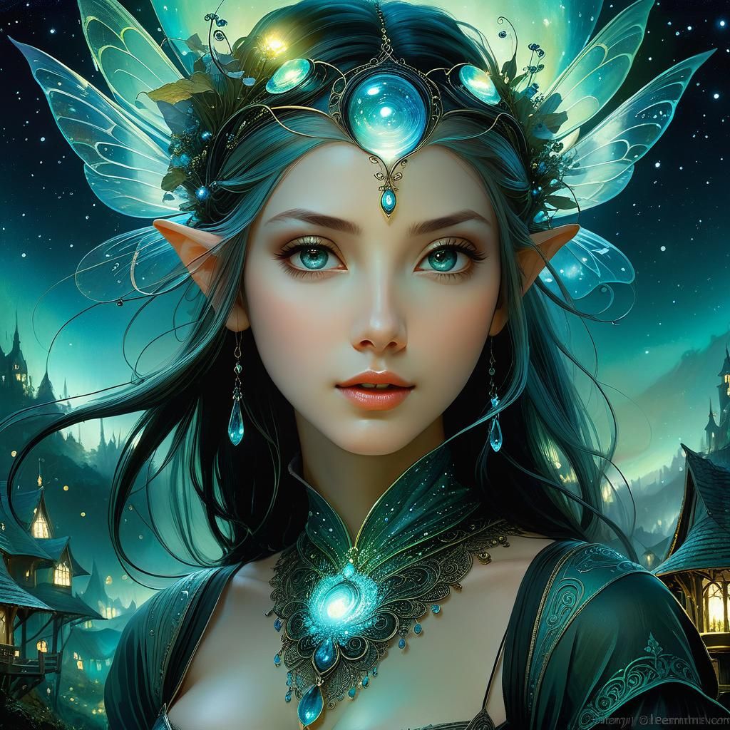 Night Elf Princess - Ai Generated Artwork - Nightcafe Creator