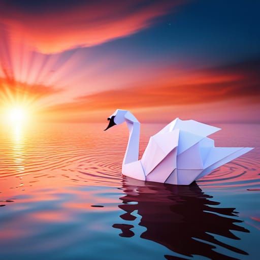 A Paper Swan's Song!  by @NILZERO