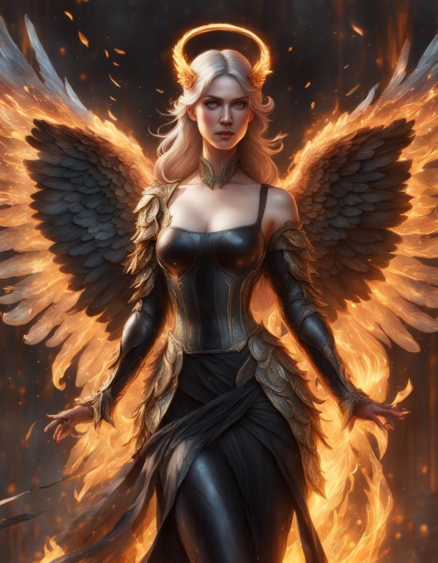 Dark Angel - Ai Generated Artwork - Nightcafe Creator