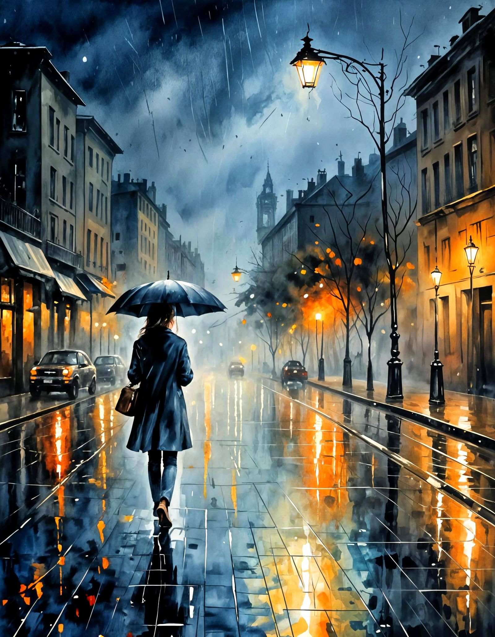 Watercolours in the rain  by @Sullivan-Shaw