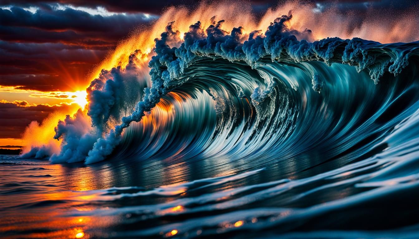 Gleaming Silver Waves  by @Zepp