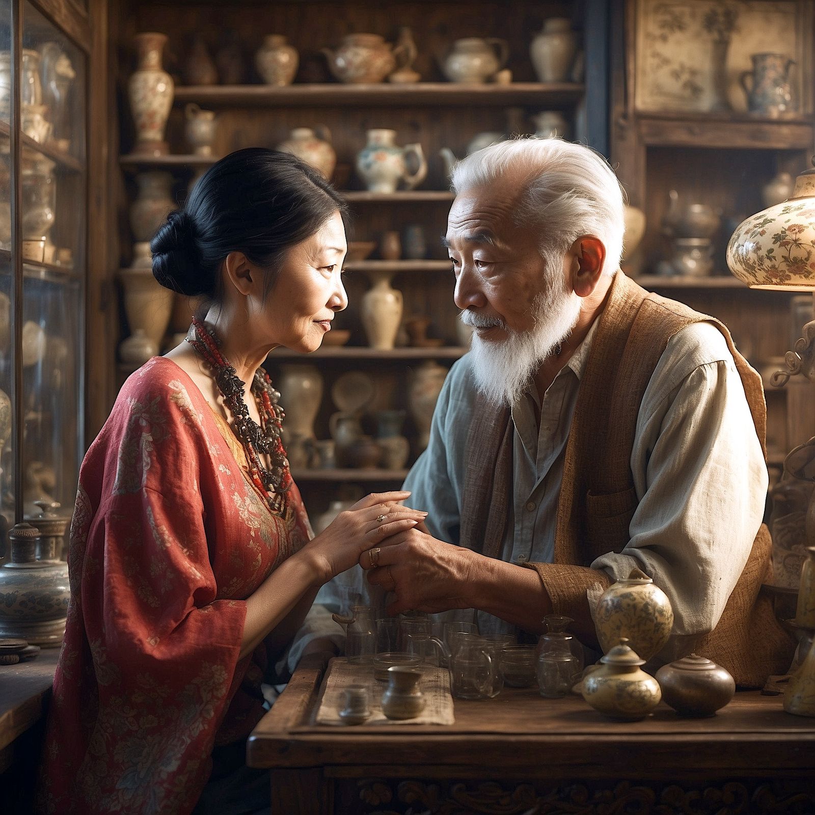 45 – They soon became friends, and Maylin (that was her name) every now and then showed him some rare and precious Chine...