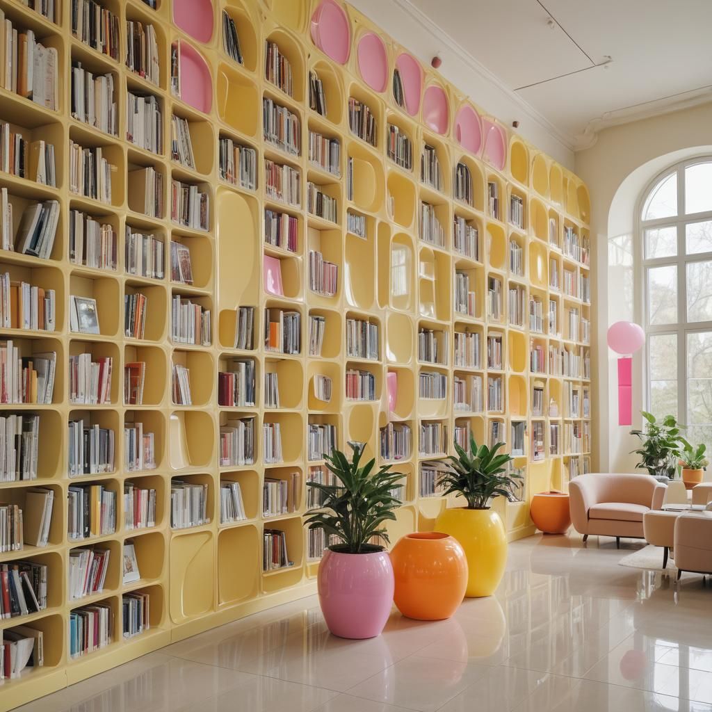 Surreal Modern Study with Ultra Luxury Accents