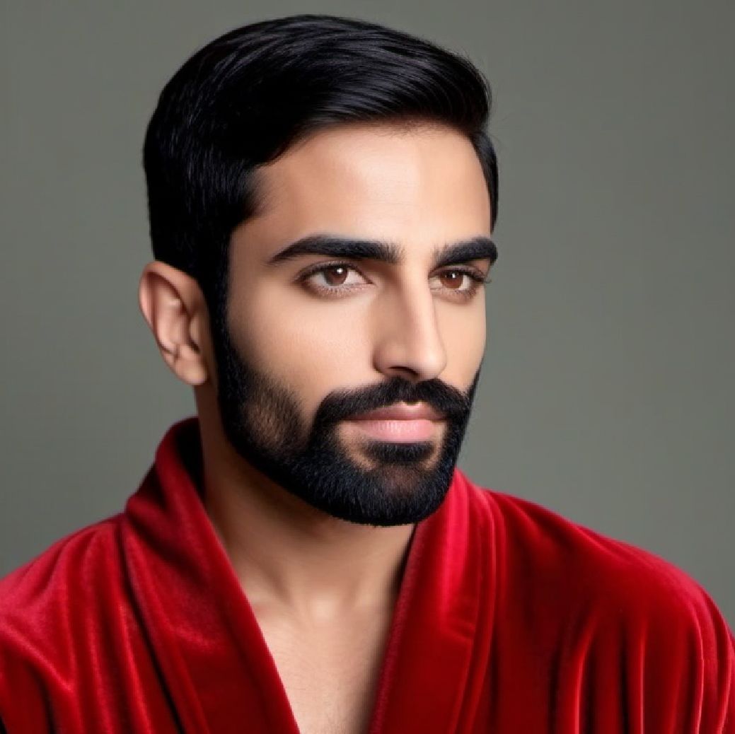 A handsome bearded man