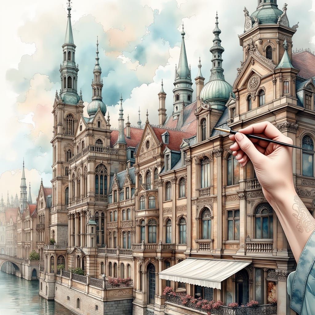 City Hall sketch  by @Oreva