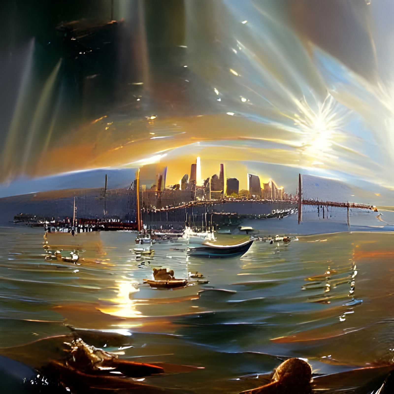 When the lights go down in the city, and the sun shines on the bay AI