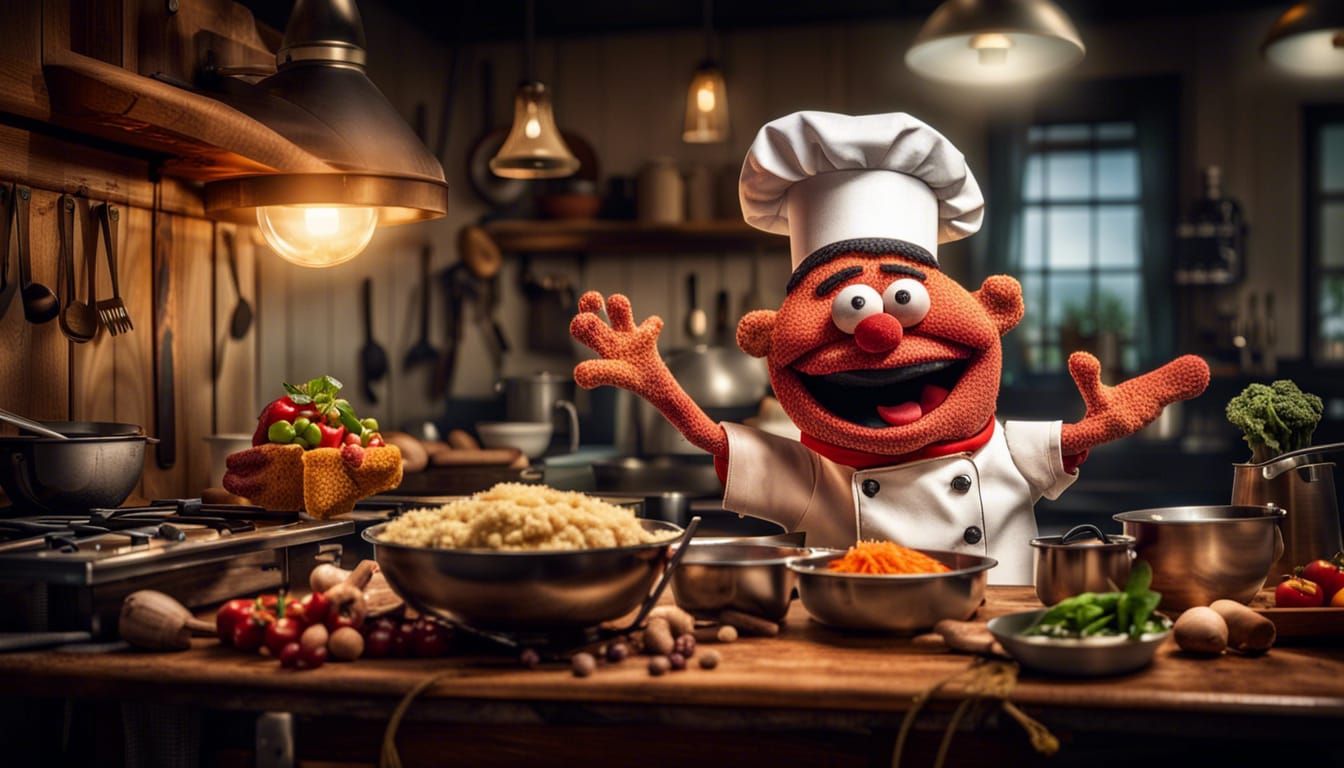 Puppet Cooking - Today's Menu: Happiness Delight!  by @S
