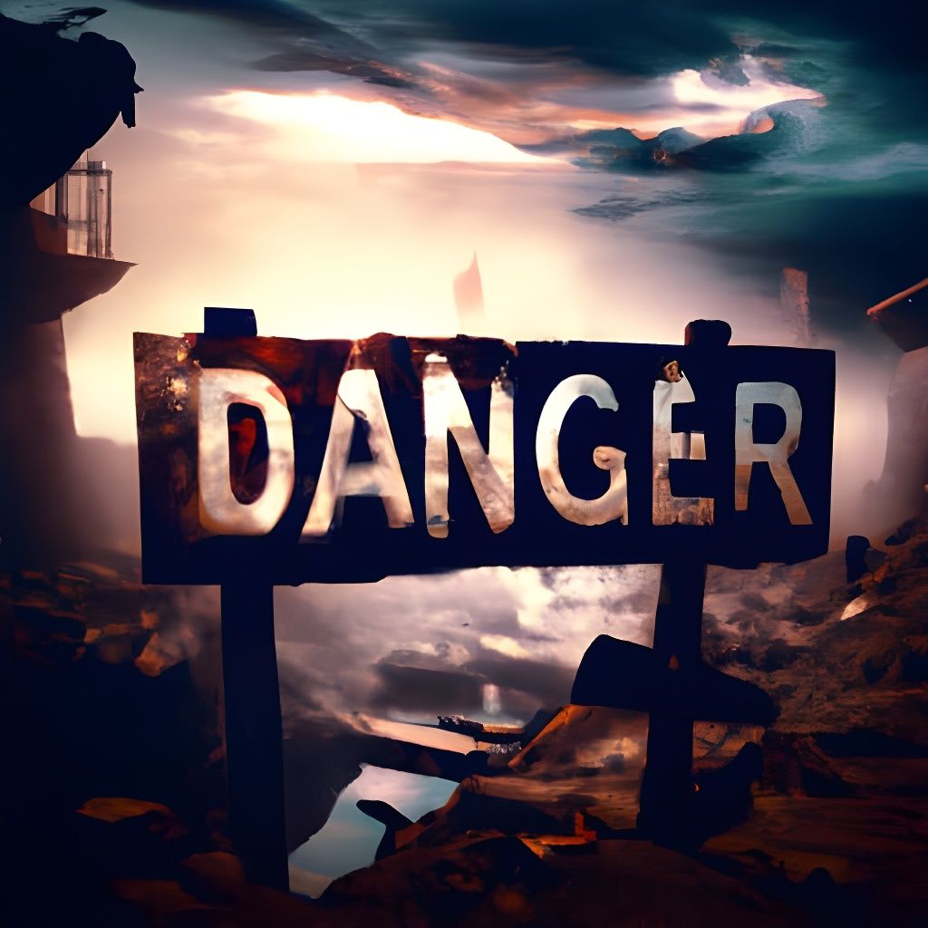 Danger: contaminated area  by @Eva