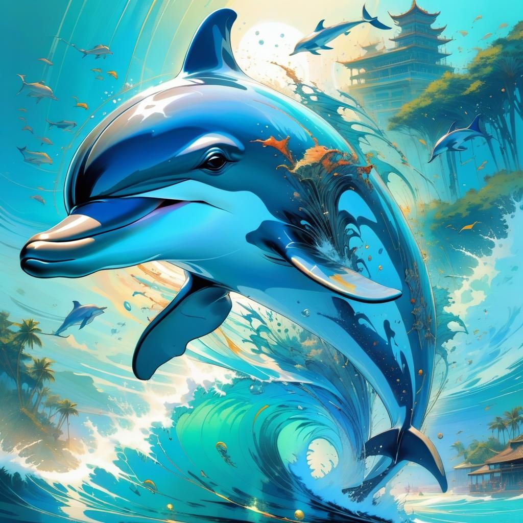 dolphin  by @Hani