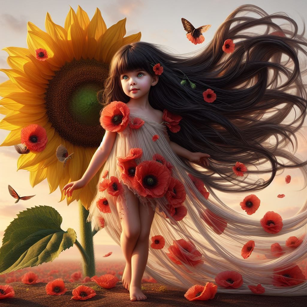 The girl of flowers