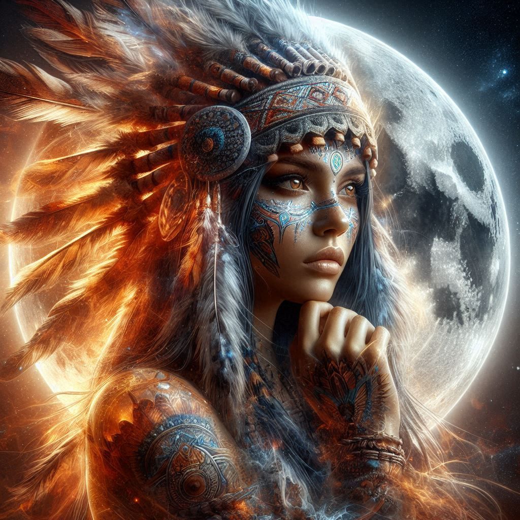 double exposure beautiful fantasy portrait landscape..