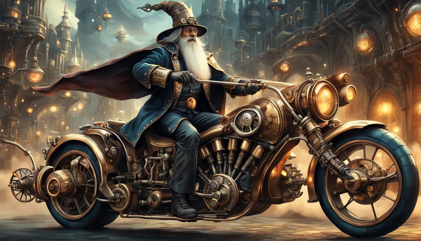 Steampunk Wizard 3  by @IslaSkye