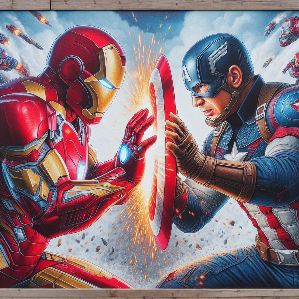 Iron Man VS Captain America Avengers