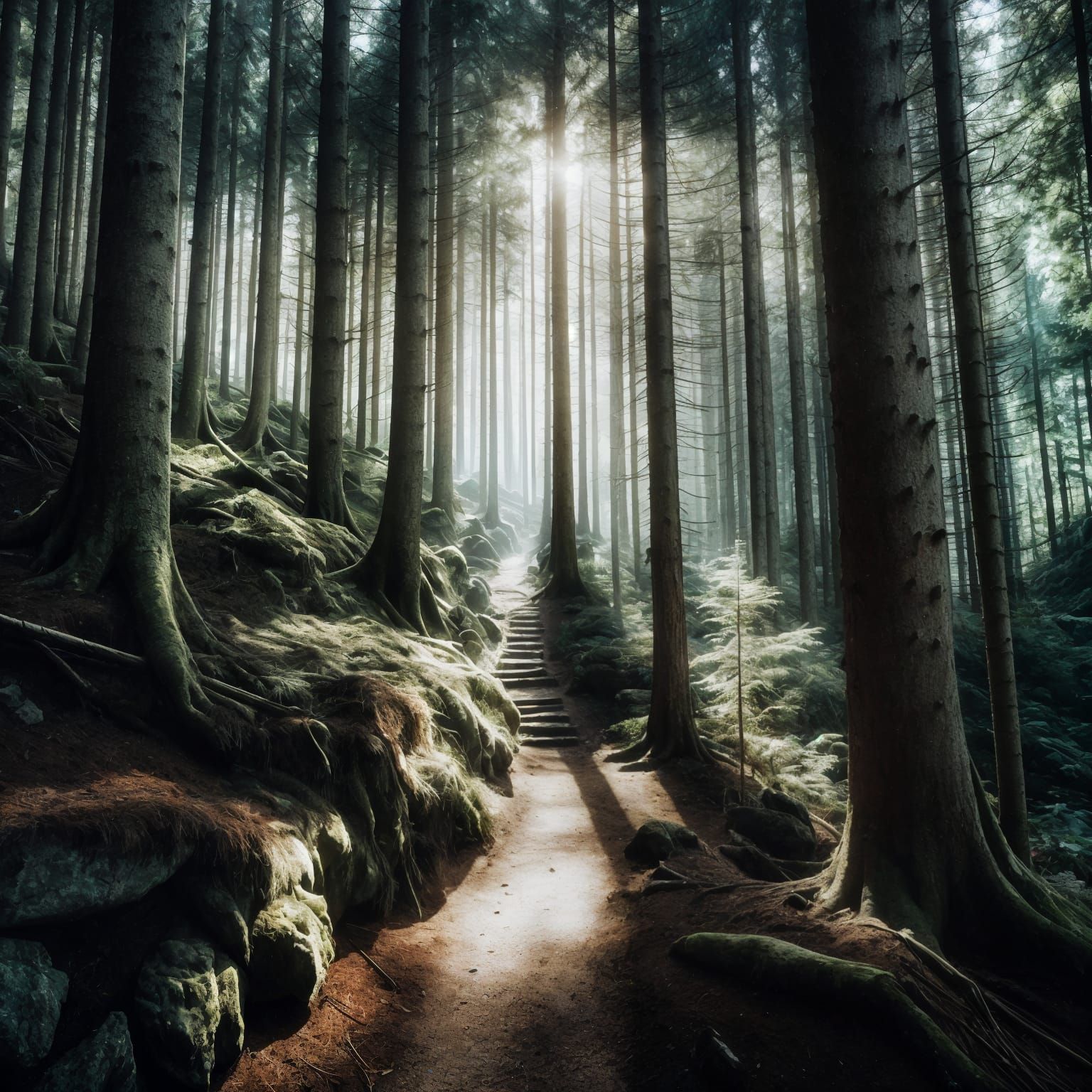 if thru the woods the way is found....