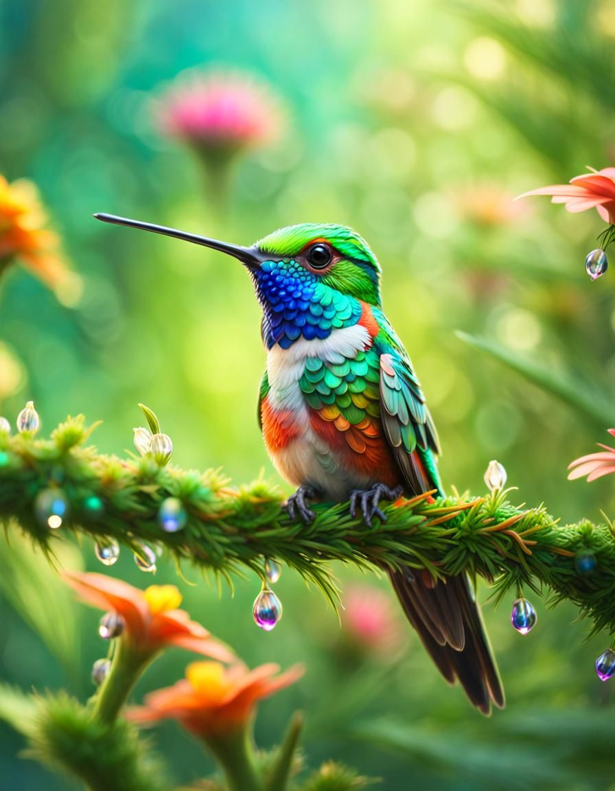 Hummingbird - AI Generated Artwork - NightCafe Creator