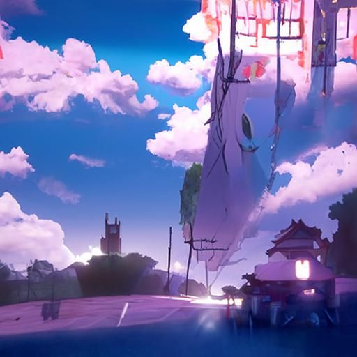 Anime background generator: \