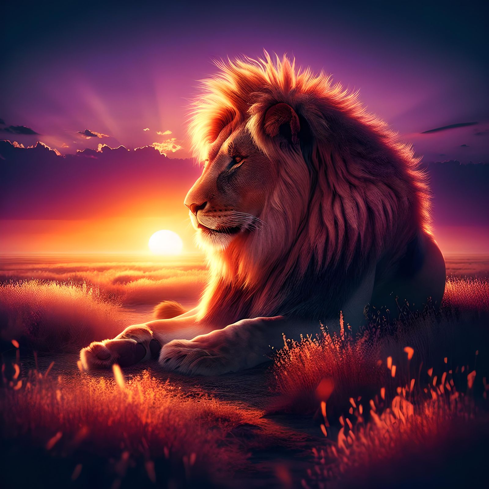 King of the Jungle  by @Artful Tiffany