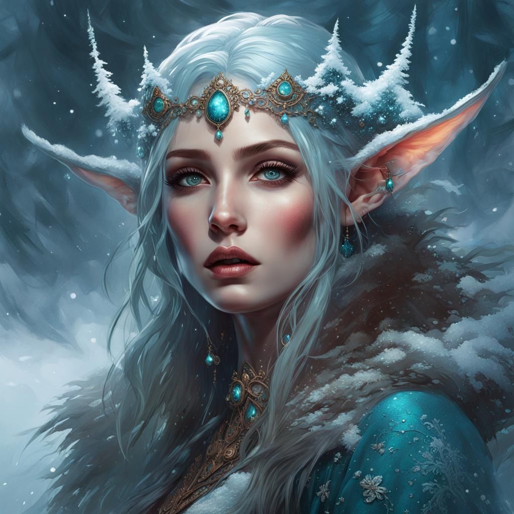 winter elf - AI Generated Artwork - NightCafe Creator