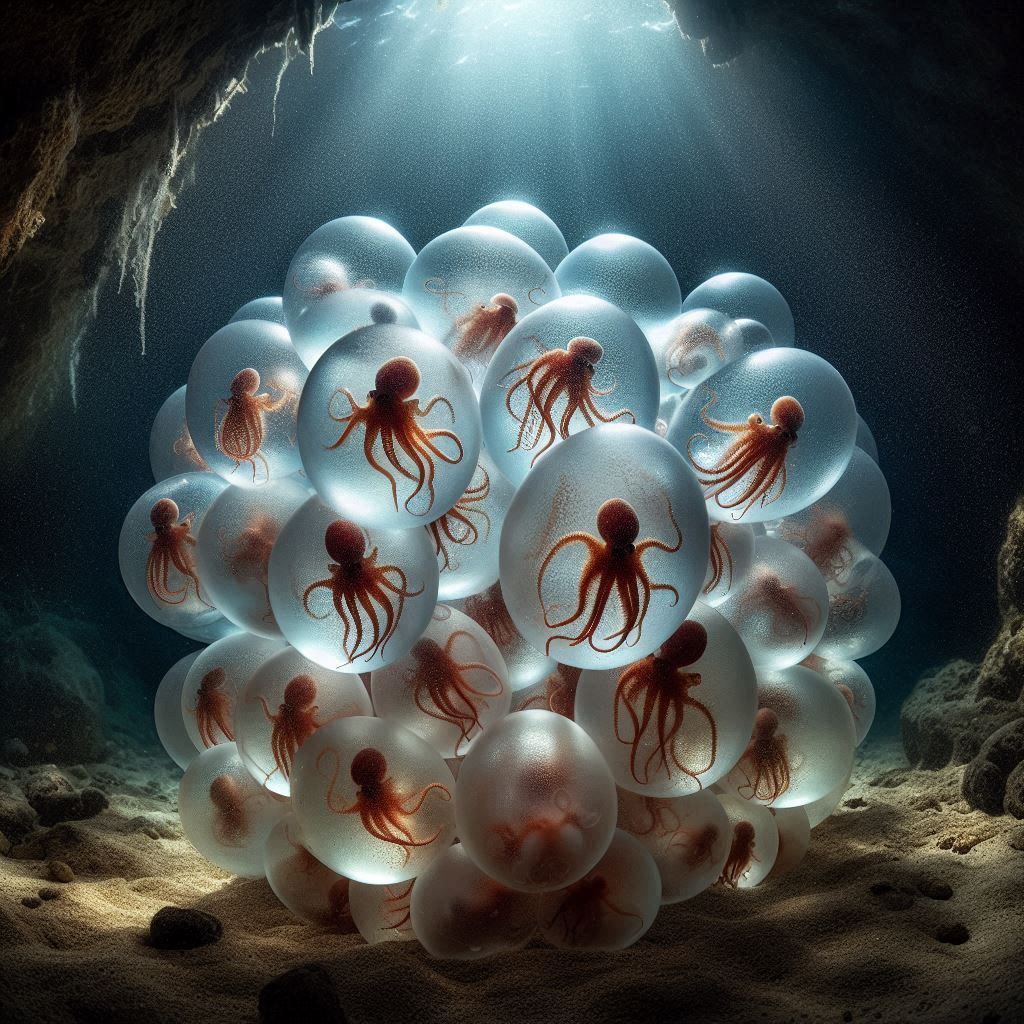 Octopus Eggs About to Hatch