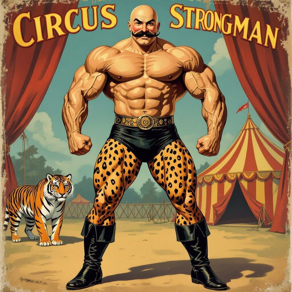 Vintage Art, Vintage Circus Poster  by @J_Creations