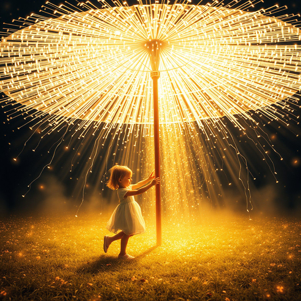 Umbrella of light  by @Seadbeady Blogs