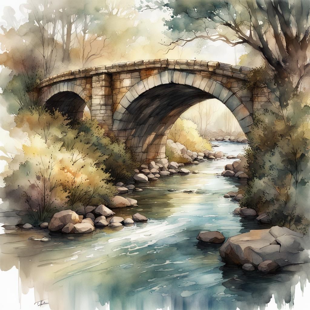 Riverbank In Sunlight 