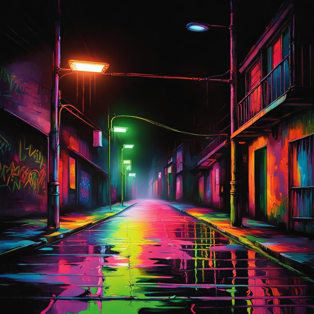 Fluorescent Street  by @Pigfarmer Jr