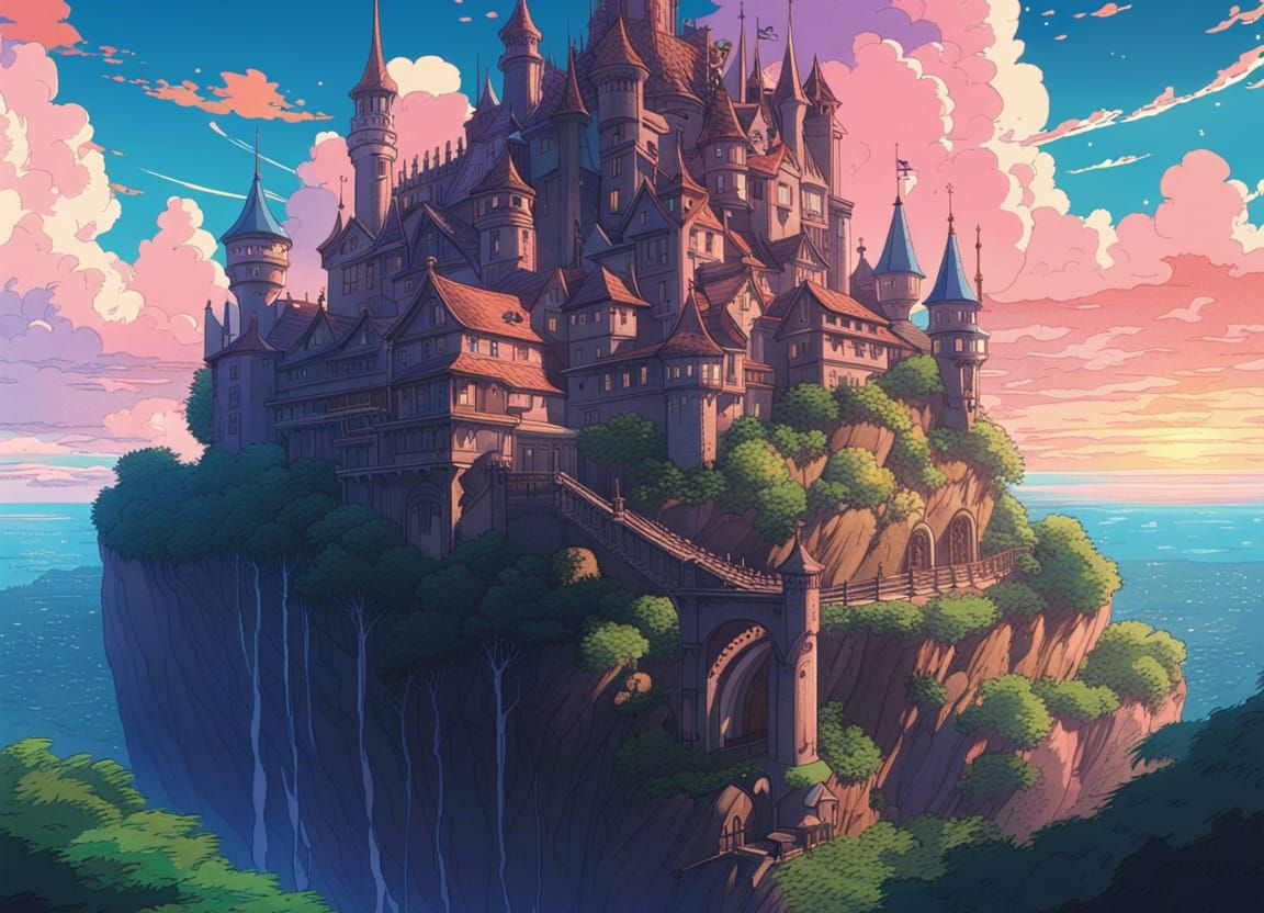 Faraway Castle - AI Generated Artwork - NightCafe Creator