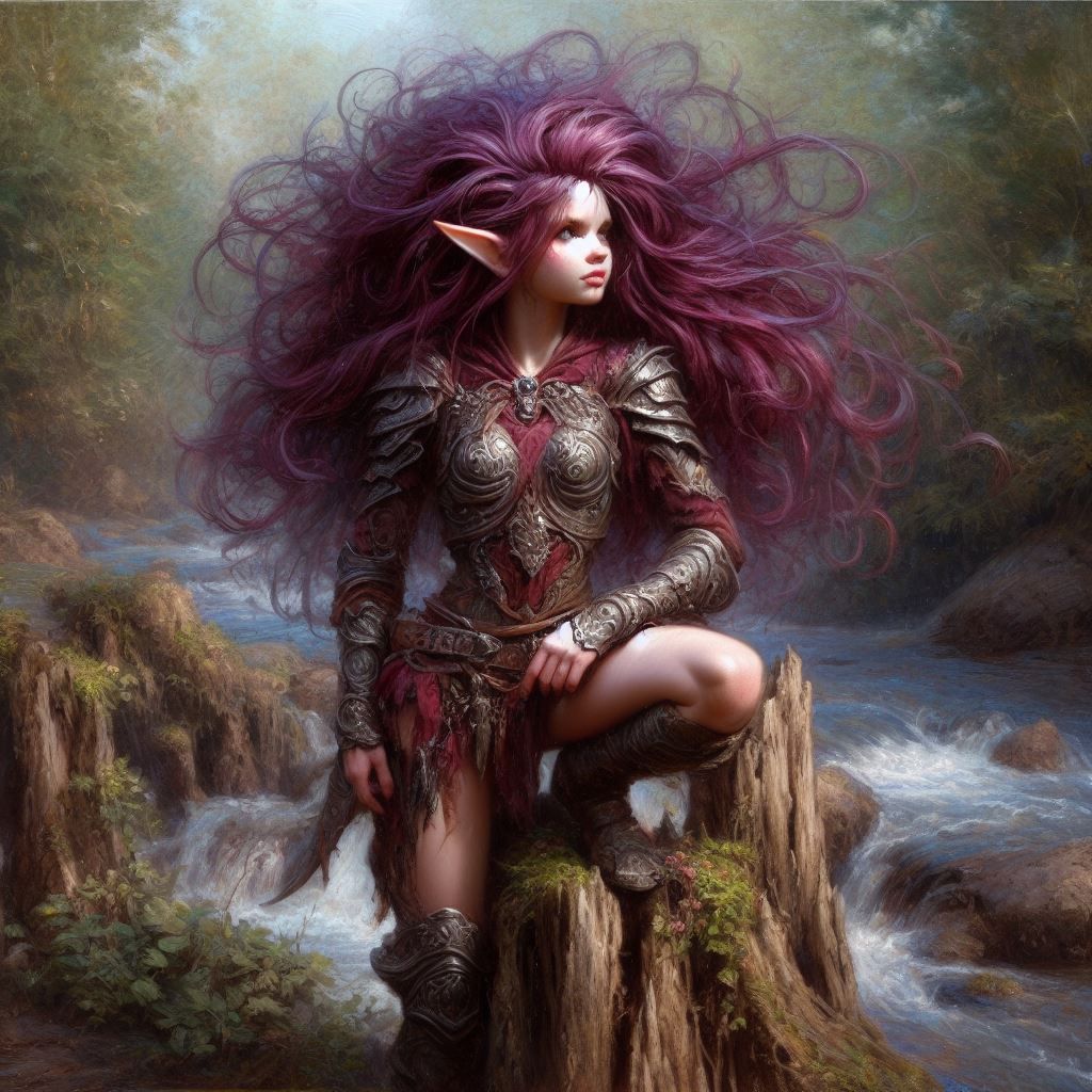 A Gnome Warrior Having a Wild Hair Day