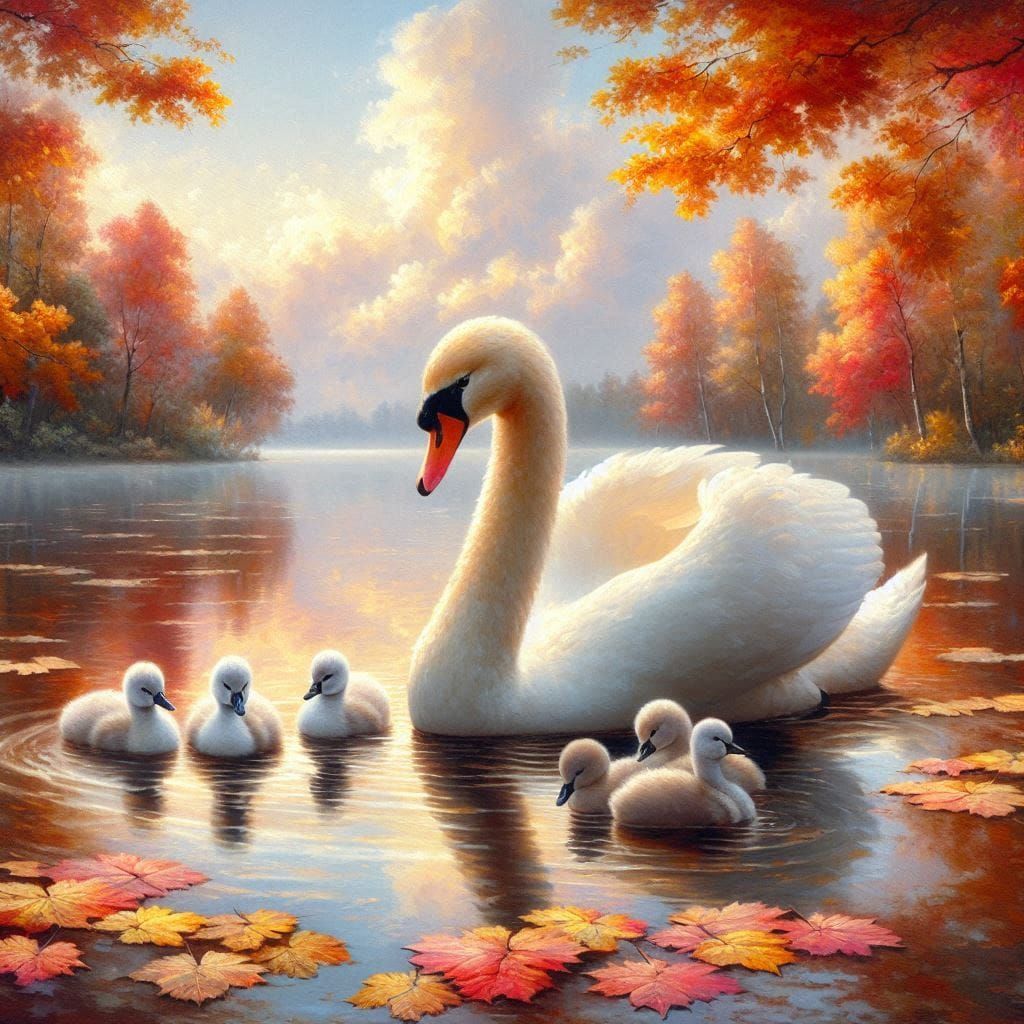 Morning Vibes 🦢🍁