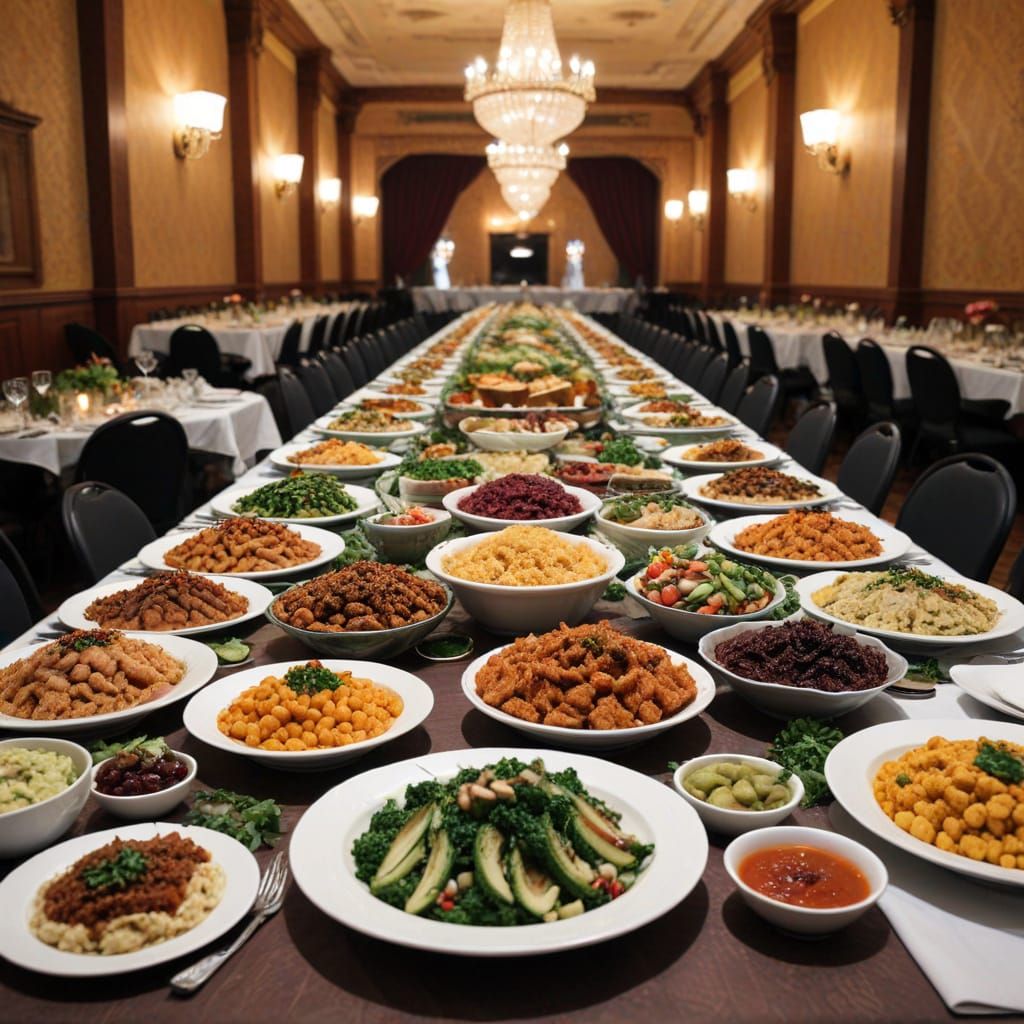 Banquet but it's all horrible vegan food  by @Neelix